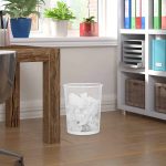 Cos de gunoi Relaxdays, alb, metal, 20 l - imagine 3