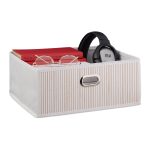 Cutie depozitare Relaxdays, 12 l, alb, 14 x 31 x 31 cm