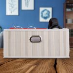 Cutie depozitare Relaxdays, 12 l, alb, 14 x 31 x 31 cm - imagine 2