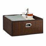 Cutie depozitare Relaxdays, 12 l, maro, 14 x 31 x 31 cm