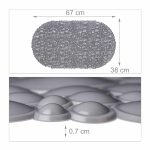 Covor antiderapant pentru cada, Relaxdays, gri, 0.7 x 67 x 38 cm - imagine 4