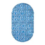 Covor antiderapant pentru cada, Relaxdays, albastru, 0.7 x 67 x 38 cm