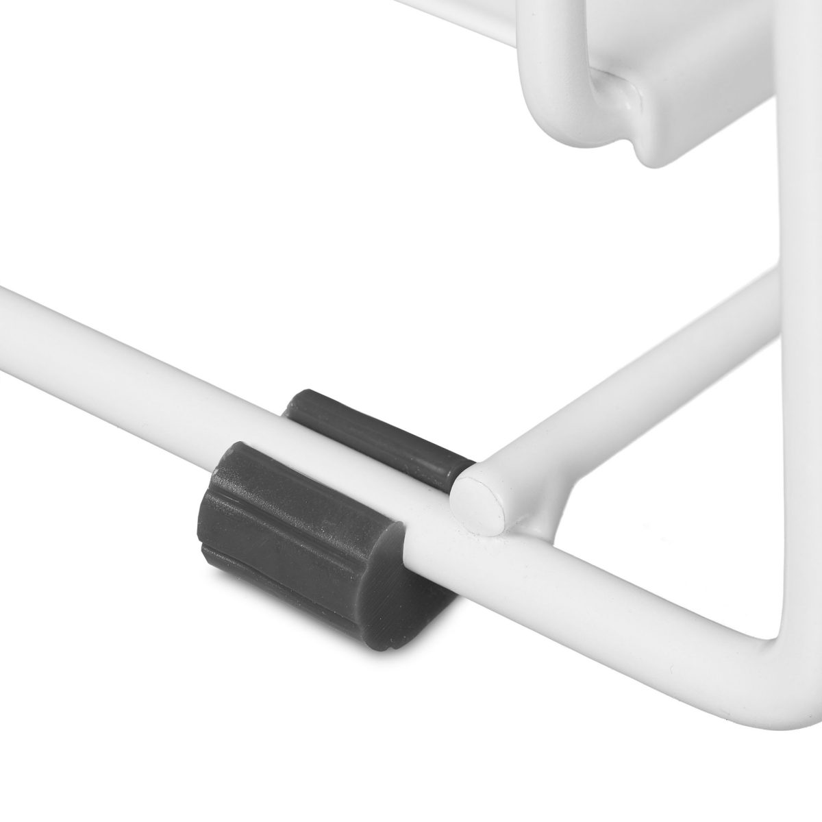 Raft organizare, 2 spatii de depozitare, bucatarie/baie, 39,5 x 25 x 40,5 cm, alb - imagine 6