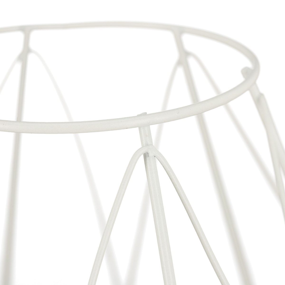 Suport lumanare, fabricat din fier si sticla, culoare alb, dimensiuni 14 x 14 cm, Relaxdays - imagine 6