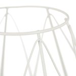 Suport lumanare, fabricat din fier si sticla, culoare alb, dimensiuni 14 x 14 cm, Relaxdays - imagine 6