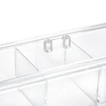 Cutie pentru ceai, 3 compartimente, 9 x 23 x 9,5 cm , transparent - imagine 7
