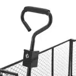 Carucior de gradina pentru transport universal, cu prelata si manusi, , sarcina 550 kg, 114 x 52 x 105 cm, negru - imagine 6