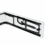 Set 2 banci pliabile, capacitate 200 kg fiecare, cadru din otel, manere pentru transport, 183 x 28 x 44 cm - imagine 3