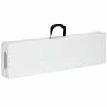 Set 2 banci pliabile, capacitate 200 kg fiecare, cadru din otel, manere pentru transport, 183 x 28 x 44 cm - imagine 4