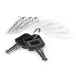 Cutie postala din metal, Relaxdays, alb, 35 cm - imagine 4