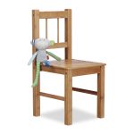 Scaun din bambus pentru copii, 57 x 27 x 29 cm, Relaxdays