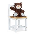 Scaun din bambus pentru copii, dimensiuni 50 x 28,5 x 28 cm, Relaxdays
