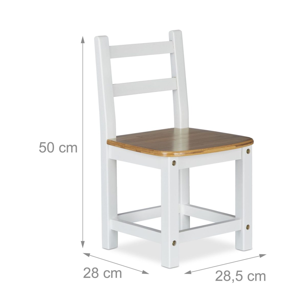 Scaun din bambus pentru copii, dimensiuni 50 x 28,5 x 28 cm, Relaxdays - imagine 4