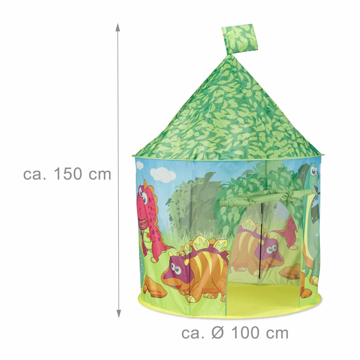 Cort de joaca pentru copii Relaxdays, poliester, multicolor, 100 x 150 cm - imagine 3