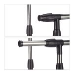 Suport dublu extensibil pentru haine cu un raft pentru incaltaminte, Relaxdays, din metal, 94-162 x 92-150 x 48 cm - imagine 6