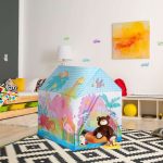 Cort de joaca pentru copii Relaxdays, poliester, multicolor, 95x72x102 cm - imagine 5