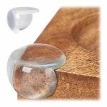 Set 12 protectii de colturi, pentru copii, transparente, Ø 3.5 x 3 cm