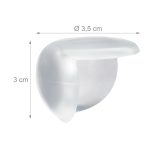 Set 12 protectii de colturi, pentru copii, transparente, Ø 3.5 x 3 cm - imagine 4