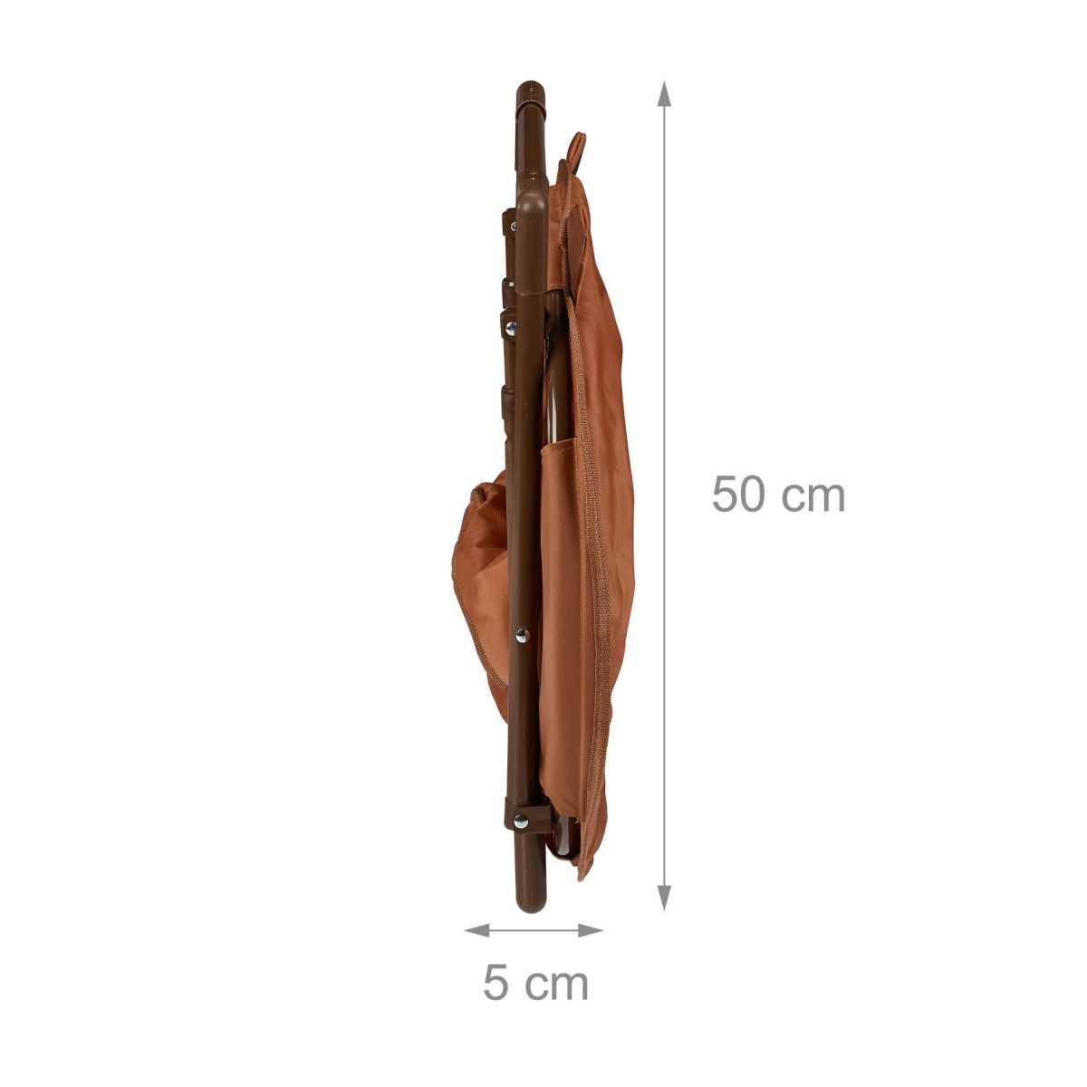 Scaun camping pliabil pentru copii, cu model ursulet, maro, 48 x 51 x 48 cm - imagine 5