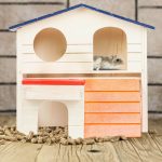 Casuta pentru hamster, Lemn, 16.5 x 17 x 15 cm - imagine 3