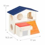 Casuta pentru hamster, Lemn, 16.5 x 17 x 15 cm - imagine 5