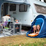 Bucatarie pliabila de camping, 111 x 147 x 46 cm, aluminiu, poliester si MDF, gri - imagine 4