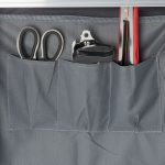 Bucatarie pliabila de camping, 111 x 147 x 46 cm, aluminiu, poliester si MDF, gri - imagine 8