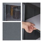 Bucatarie pliabila de camping, 111 x 147 x 46 cm, aluminiu, poliester si MDF, gri - imagine 9