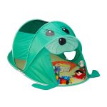 Cort de joaca pentru copii Relaxdays, Pop UP, poliester, albastru, 182 x 100 x 86 cm - imagine 2