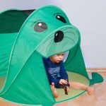 Cort de joaca pentru copii Relaxdays, Pop UP, poliester, albastru, 182 x 100 x 86 cm - imagine 3
