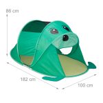 Cort de joaca pentru copii Relaxdays, Pop UP, poliester, albastru, 182 x 100 x 86 cm - imagine 4