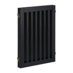 Gard de siguranta pentru copii sau animale de casa, Relaxdays, lungime maxima 154 cm, MDF, negru - imagine 8