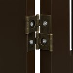Gard de siguranta pentru copii sau animale de casa, Relaxdays, H 92 cm, lungime maxima 205 cm, MDF, maro - imagine 7