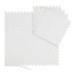 Covoras din spuma EVA Relaxdays, gri, cu stelute, 100 x 196 cm