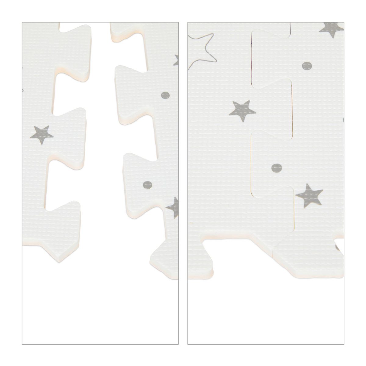 Covoras din spuma EVA Relaxdays, gri, cu stelute, 100 x 196 cm - imagine 7
