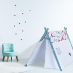 Cort de joaca pentru copii Relaxdays, multicolor, bumbac, 137 x 111 x 130 cm - imagine 5