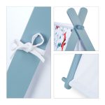 Cort de joaca pentru copii Relaxdays, multicolor, bumbac, 137 x 111 x 130 cm - imagine 7