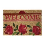 Covoras intrare Relaxdays, model-177, fibre de cocos, multicolor, 60 x 40 x 1.5 cm
