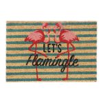 Covoras intrare Relaxdays, model-187, fibre de cocos, multicolor, 60 x 40 x 1.5 cm