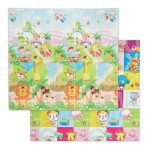 Covoras din spuma XPE Relaxdays, multicolor, moale, 195 x 175 x 1.5 cm