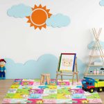 Covoras din spuma XPE Relaxdays, multicolor, moale, 195 x 175 x 1.5 cm - imagine 2