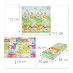 Covoras din spuma XPE Relaxdays, multicolor, moale, 195 x 175 x 1.5 cm - imagine 4