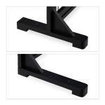 Gard de siguranta pentru copii sau animale de casa, Relaxdays, H 56 cm, lungime maxima 108 cm, lemn de pin si otel, negru - imagine 5