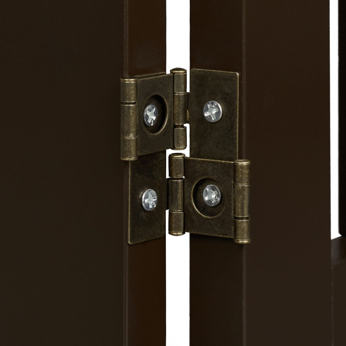Poarta de siguranta pentru copii sau animale de casa, Relaxdays, H 70 cm, lungime maxima 207 cm, MDF, maro - imagine 8