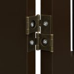 Poarta de siguranta pentru copii sau animale de casa, Relaxdays, H 70 cm, lungime maxima 207 cm, MDF, maro - imagine 8