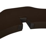 Poarta de siguranta pentru copii sau animale de casa, Relaxdays, H 70 cm, lungime maxima 207 cm, MDF, maro - imagine 9
