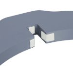 Poarta de siguranta pentru copii sau animale de casa, Relaxdays, H 70 cm, lungime maxima 154 cm, MDF si bambus, gri - imagine 8