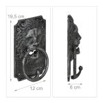 Batator de usa, design antic, din fonta,  19,5 x 12 x 6 cm, gri/antracit - imagine 5