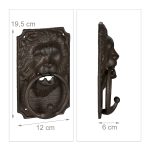 Batator de usa, design antic, din fonta,  19,5 x 12 x 6 cm, maro inchis - imagine 4