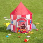 Cort de joaca pentru copii Relaxdays, multicolor, poliester, 100 x 100 x 130 cm